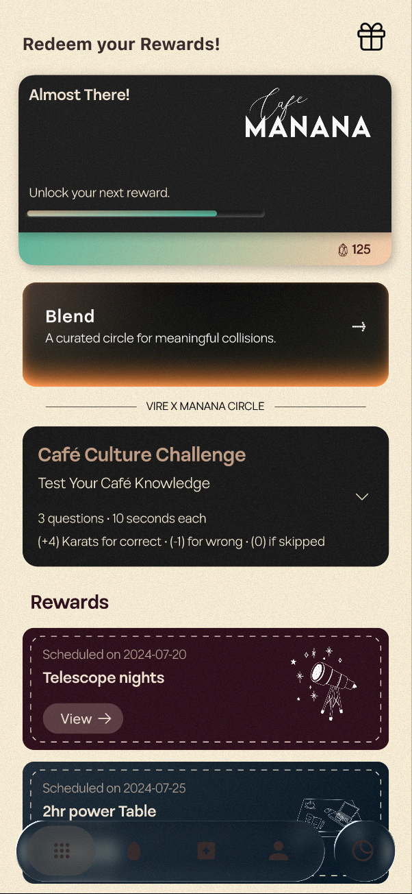 Inside a Cafe Page